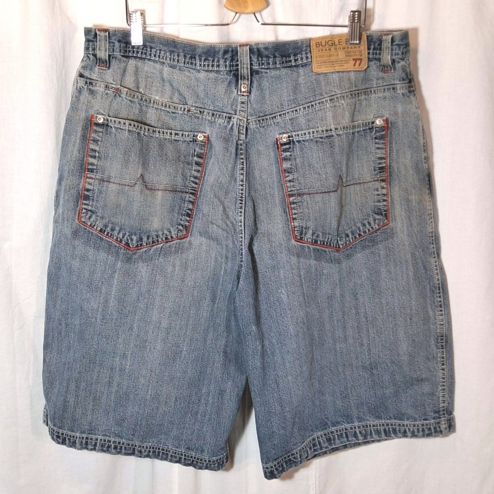 Vtg Late-90s Bugle Boy "77 Jeans Co" Class-A Denim Shorts